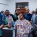 Foreign Affairs Minister Samuel Okudzeto Ablakwa addresses management and staff during his working visit to the Passport Head Office in Accra. Photo: Ministry of Foreign Affairs