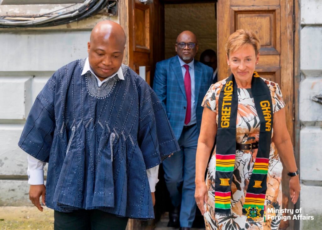 Foreign Affairs Minister Samuel Okudzeto Ablakwa together with Professor Irina Olegovna Abramova, Director of the Institute for African Studies of the Russian Academy of Sciences