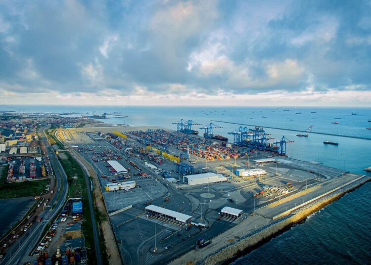 Ghana's US$8.8bn Trade Surplus Meets a Reserve Paradox as Energy Payments Drain External Buffers 1 Aerial view of the container terminal at Tema Port in Ghana