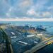 Ghana's US$8.8bn Trade Surplus Meets a Reserve Paradox as Energy Payments Drain External Buffers 15 Aerial view of the container terminal at Tema Port in Ghana