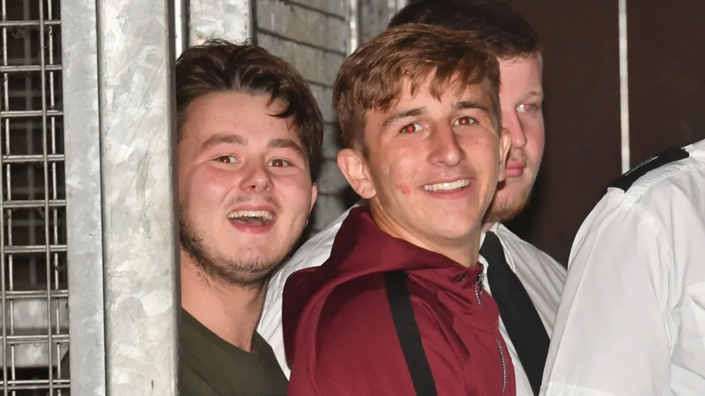 Burnham Orders Review to Keep Harper’s Killers Behind Bars 3 Albert Bowers left and Jessie Cole centre seen leaving court in 2019 are eligible to be freed under the early release scheme