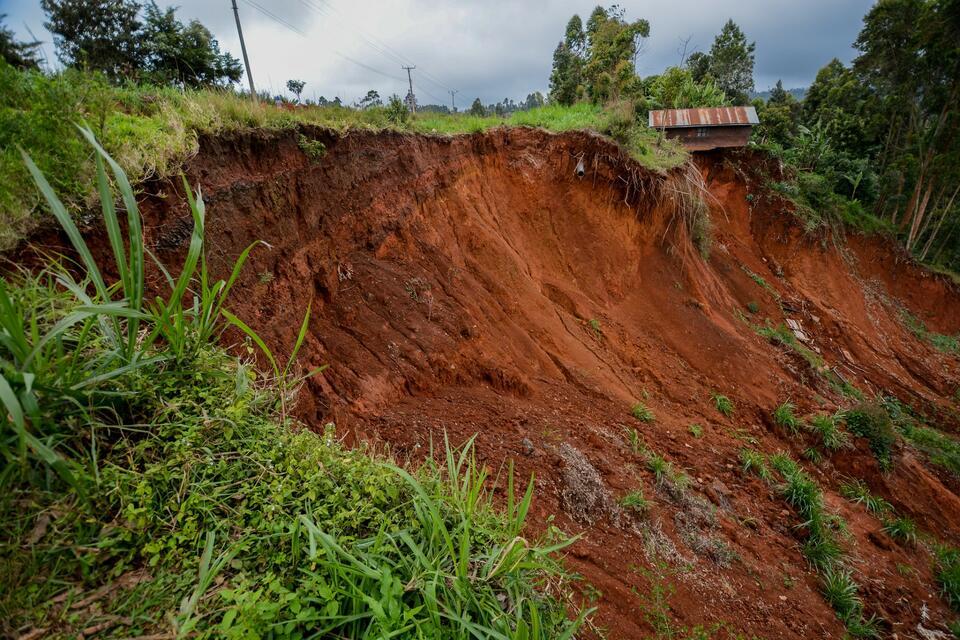 An eroded soil