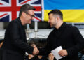 UK Prime Minister, Andy Burnham and President of Ukraine, Volodymyr Zelensky