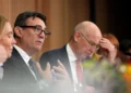UK Prime Minister Andy Burnham and Chancellor John Healey with Cabinet Ministers