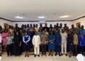 COCOBOD officials and Regional Managers in a group photo after the briefing on the Ghana Cocoa Board Bill, 2026, in Kumasi.