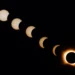 Millions Witness Dramatic Solar Eclipse as UK and Europe Experience Rare Celestial Spectacle 15 Composite image showing the process of a total eclipse over an hour as seen from Arija, Spain