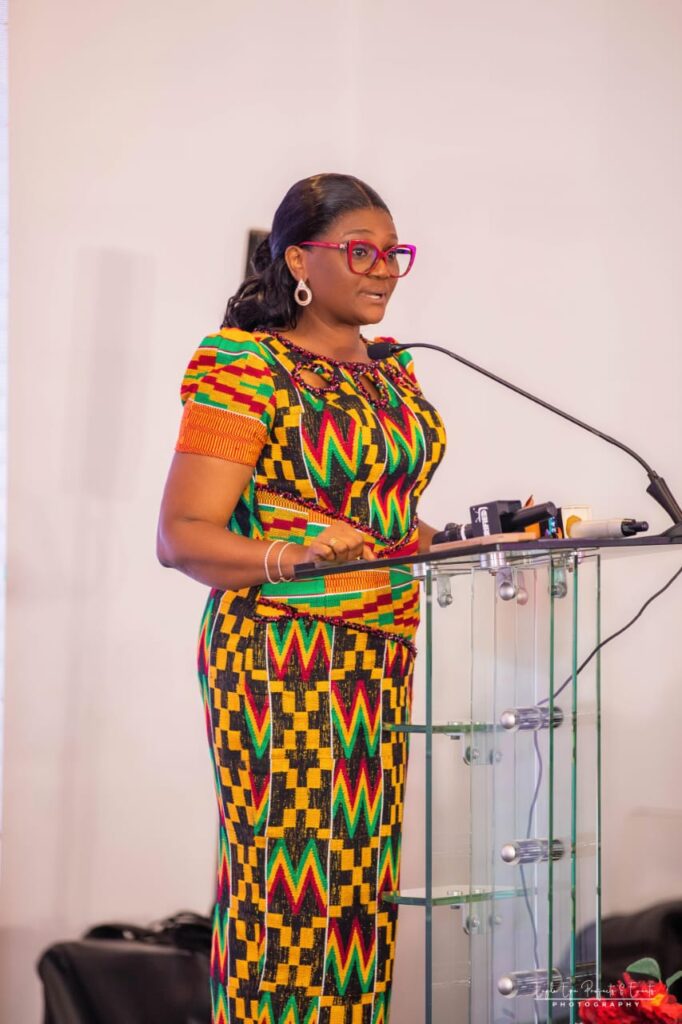 Dr Manyo's Political Branding Book Argues Political Trust Rests on Delivery 3 Dr Joyce Manyo delivers her author's speech at the launch of her book, Political Branding in Ghana, at the Lancaster Hotel, Accra.