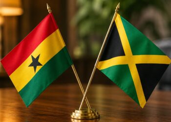 Ghana–Jamaica partnership opens a new chapter for Africa–Caribbean relations 1 The flags of Ghana and Jamaica