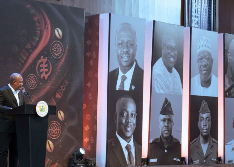 Mahama Leads Memorial Tribute to Eight Helicopter Crash Victims 1 President John Dramani Mahama