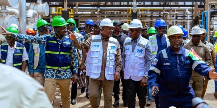 TOR Revival Signals New Phase for Ghana’s Energy Security 1 Photo of Edmond Kombat, President Mahama and Dr Jinapor with the team from TOR