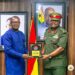 Energy and Green Transition Minister Dr. John Abdulai Jinapor, together with Lieutenant General William Agyapong, Chief of Defence Staff of the Ghana Armed Forces