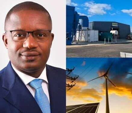 Ghana’s Energy Hub Vision Needs Regional Reform 1 A picture showing the Energy and Green Transition Minister, John Abdulai Jinapor, a refinery, solar panels and grid lines