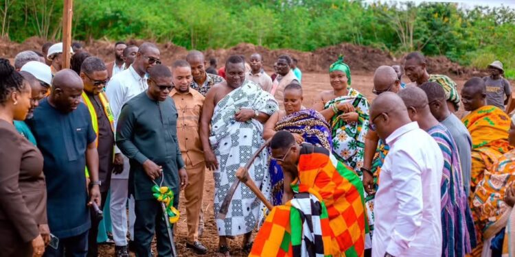 Government Launches GH¢598m Electrification Push in Central Region 1 Sod cutting for the project