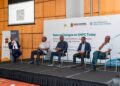 GNPC Faces Governance Test As Energy Transition Accelerates 9 The moderator, Mr Patrick Stephenson, Country Director for Ghana, NRGI and the panelists for the engagement, from the left: Mr Michael Aryeetey, Deputy CEO, Exploration&Production, GNPC, Mr Benjamin Boakye, Executive Director, ACEP, Mr Agyemang, Technical Manager, PIAC and Dr Manteaw, GHEITI