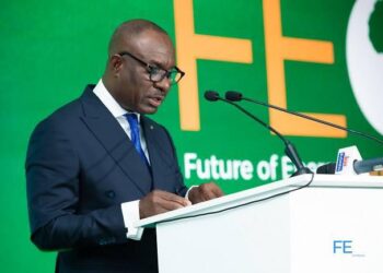 Dr. George Nana Agyekum Donkor, President of the ECOWAS Bank for Investment and Development (EBID), speaking at FEC 2026