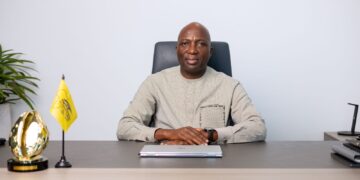 The CEO of Mobile Money Fintech LTD, Mr. Shaibu Haruna