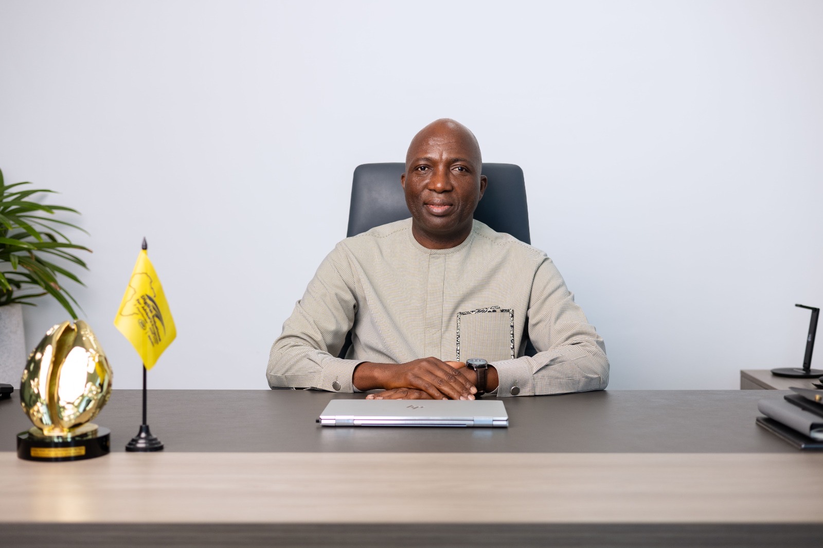 The CEO of Mobile Money Fintech LTD, Mr. Shaibu Haruna