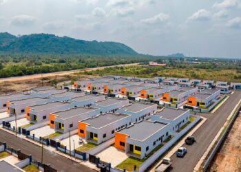 An Aerial of a Developed Affordable Housing