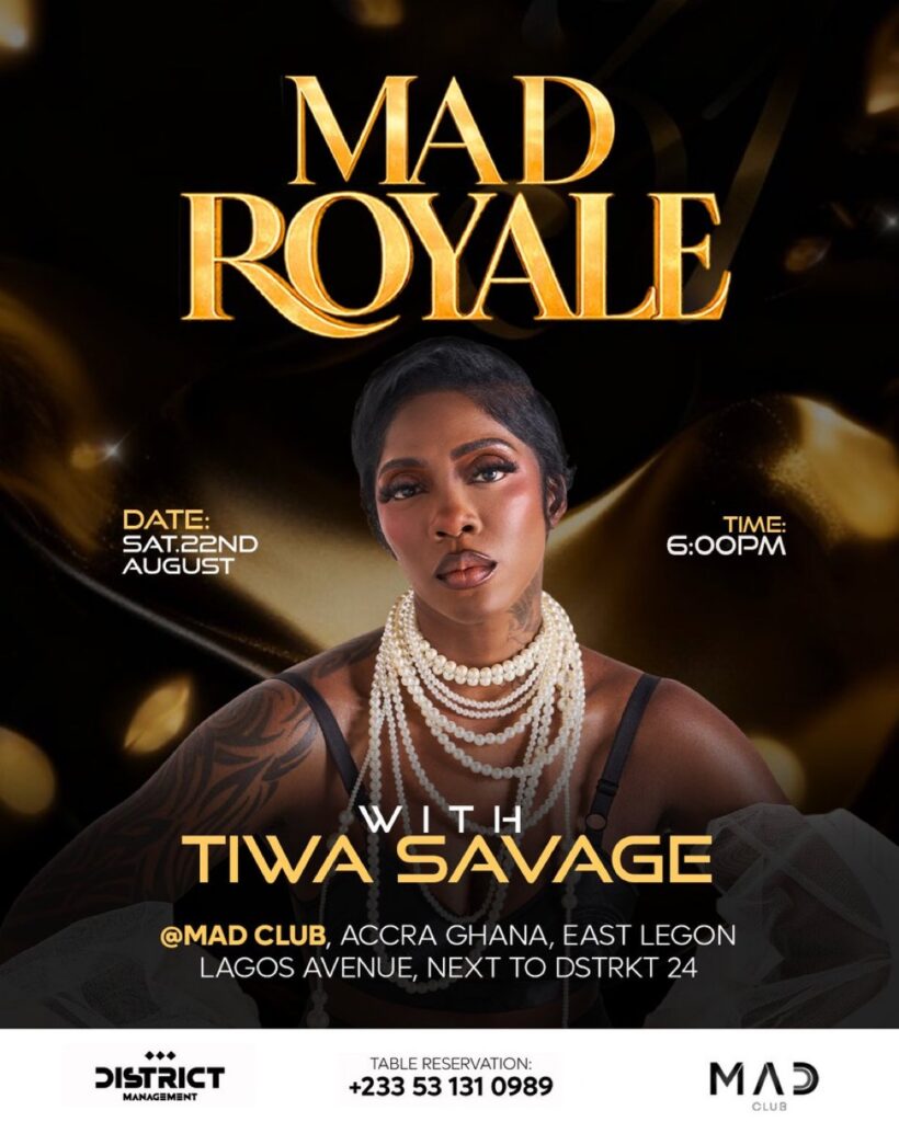 Tiwa Savage Set to Headline MAD Royale Accra Show 2 IMG 6868