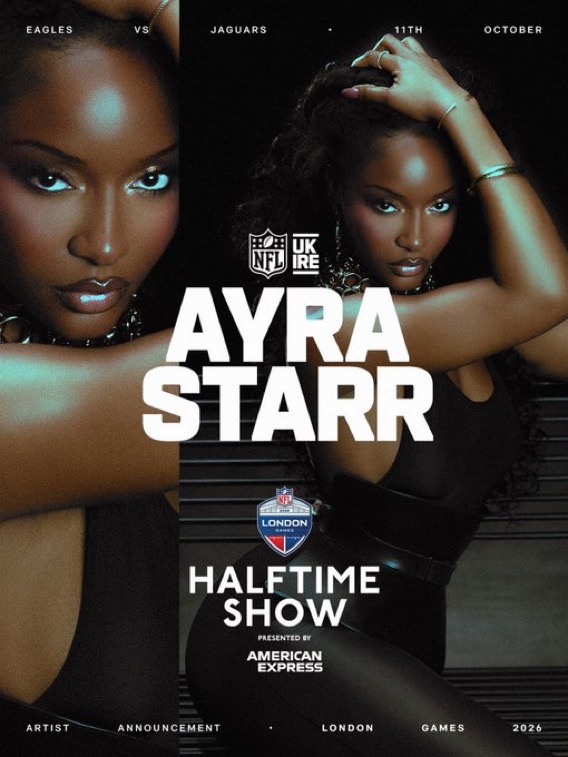 Ayra Starr to Headline 2026 NFL London Game Halftime Show 2 IMG 7040