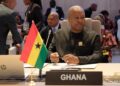 President Mahama, African Union Champion on Reparations, during the Assembly session in Luanda where he reported on follow-up to Ghana's UN resolution. Photo: The Presidency