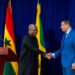 Mahama, Holness Chart New Chapter for Ghana-Jamaica Ties 15 President John Dramani Mahama and Jamaican Prime Minister Andrew Holness shake hands following their joint media statement, reaffirming a renewed commitment to stronger Ghana–Jamaica relations, expanded economic cooperation and enduring Pan-African solidarity.