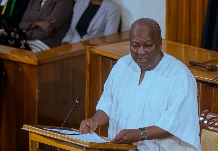 President John Dramani Mahama addressing to the Joint Session of the Jamaican Parliament on the commemoration of the country’s 64th Independence Day Celebration