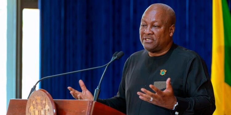 President John Dramani Mahama addressing the media after bilateral talks, reaffirming Ghana’s commitment to deeper economic cooperation and Pan-African solidarity.