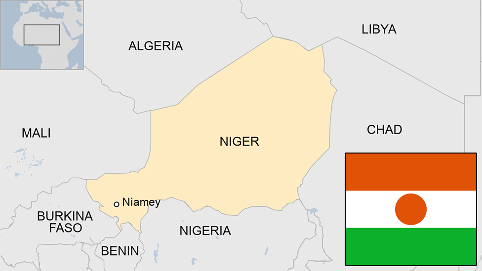 Niger on Map 1