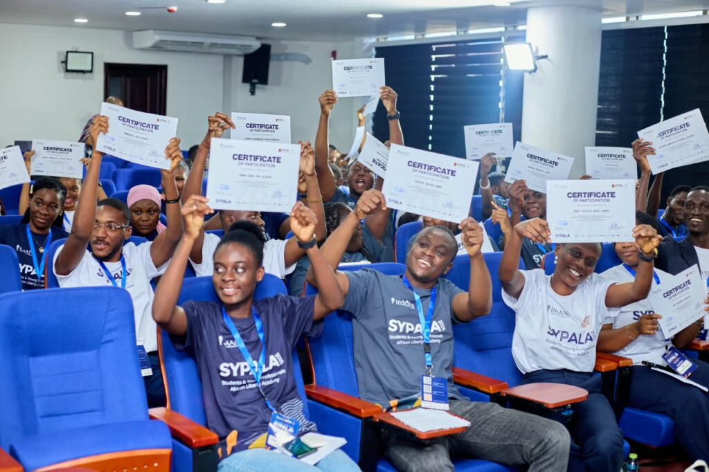 SYPALA 2026 Closes With Charge to Turn Knowledge Into Action 5 Participants raise their Certificates of Participation at the SYPALA 2026 closing ceremony, marking the end of four days of lectures, breakout sessions and policy discussions.