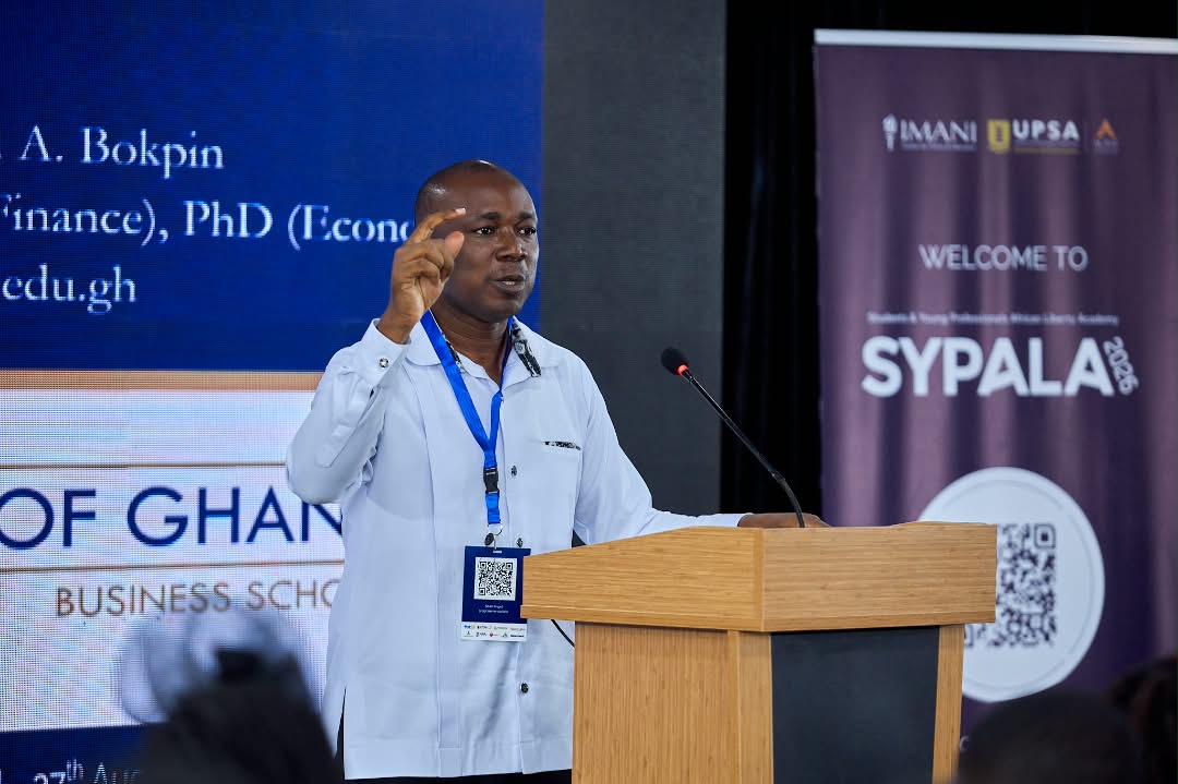 No Country Has Developed on Natural Resources, Bokpin Pushes Idea-Driven Growth 4 Professor Godfred A. Bokpin of the University of Ghana Business School addresses participants at SYPALA 2026, held under the theme "Resilient Economies."