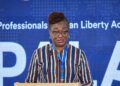 Bridget Dzogbenuku, Founder and Executive Director of Mentoring Women Ghana and two-time PPP presidential candidate, speaks at SYPALA 2026.