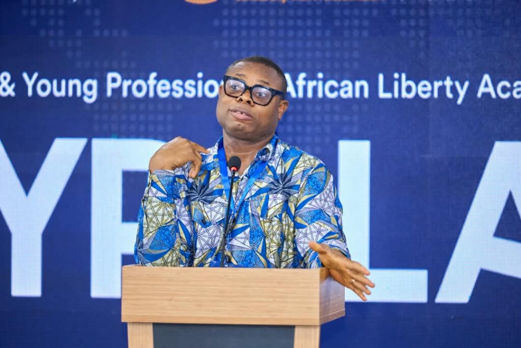 IMANI Africa Founding President Franklin Cudjoe addresses participants at SYPALA 2026, identifying policy indiscipline and institutional incompetence as key obstacles to Africa's development.