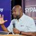 Senyo K. Hosi, Convener of the One Ghana Movement, addresses participants at SYPALA 2026 during his session "Beyond Politics: How Businesses and Public Policy Can Drive Africa's Transformation.