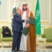 Saudi Arabia, Turkey, Pakistan Sign Defence Pact 15 Pakistan’s Prime Minister Shehbaz Sharif embraces Saudi Crown Prince Mohammed bin Salman after signing the defense agreement.