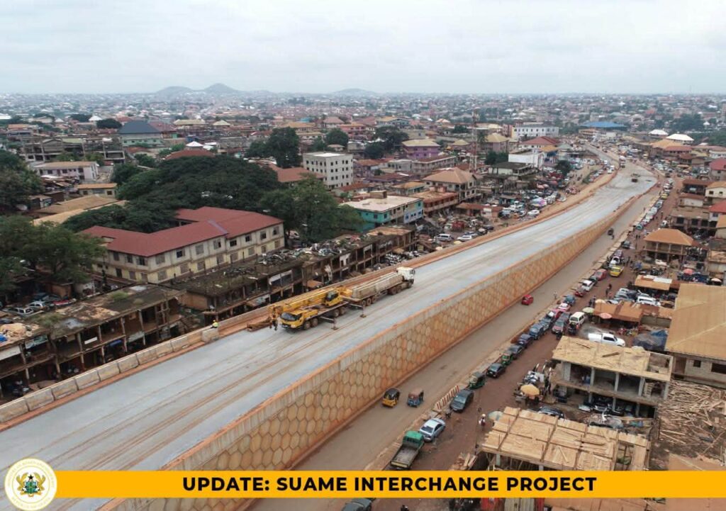 Suame Interchange Phase 2 Now 87% Complete, Set to Open in October 4 Phase 2 of the Suame Interchange Project