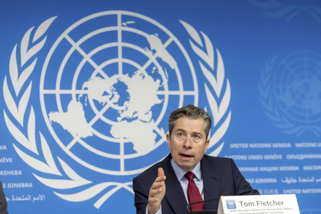 UN Sounds Alarm as Attacks on Aid Workers Reach Historic Levels 7 Tom Fletcher the UN Under Secretary General for Humanitarian Affairs and Emergency Relief Coordinator