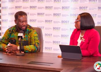 Managing Director, MR. Afetsi Awoonor and Ghana Medical Trust Fund, Administrator Madam Adjoa Obuobia Darko-Opoku