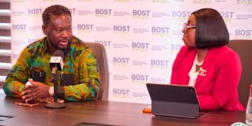 Managing Director, MR. Afetsi Awoonor and Ghana Medical Trust Fund, Administrator Madam Adjoa Obuobia Darko-Opoku