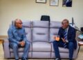 Minister for Education, Hon. Haruna Iddrisu,and Prof. Agyare
