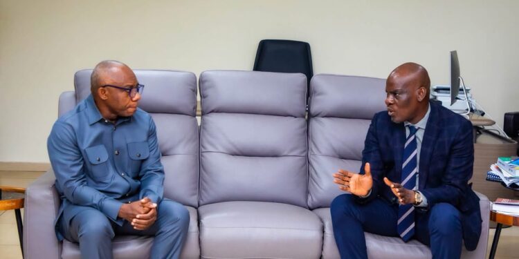 Education Minister Charges Prof. Agyare to Deepen Focus on STEM, Housing 1 Minister for Education, Hon. Haruna Iddrisu,and Prof. Agyare