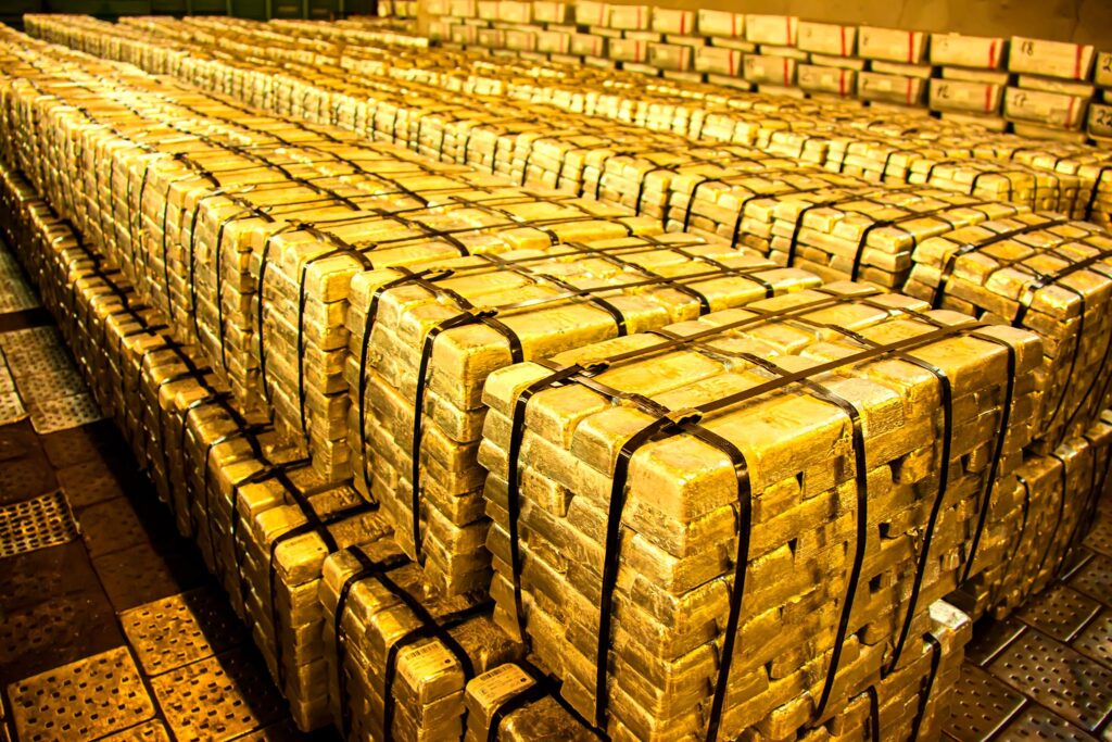 Ghana's US$8.8bn Trade Surplus Meets a Reserve Paradox as Energy Payments Drain External Buffers 3 Gold bars illustrating Ghana’s strong gold export earnings