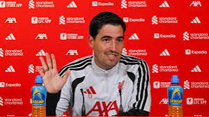 Liverpool head coach Andoni Iraola
