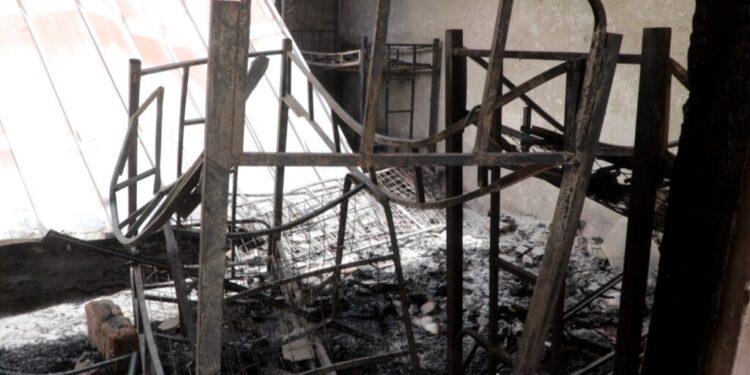 138 Students Lose Belongings In Wa Islamic SHS Dormitory Fire 1 Remains Of Dormitory Rooms Destroyed By Fire In Wa Islamic Shs