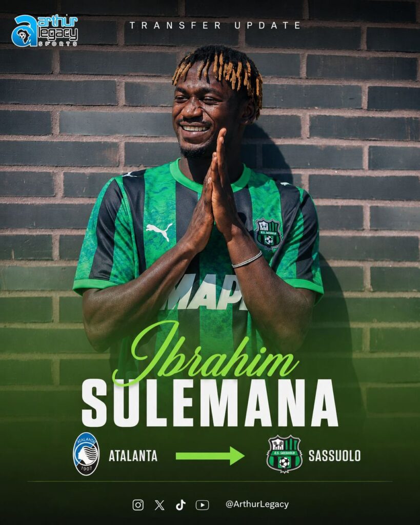 Ghana Midfielder Ibrahim Sulemana Makes a Loan Switch to US Sassoulo 2 1000936186