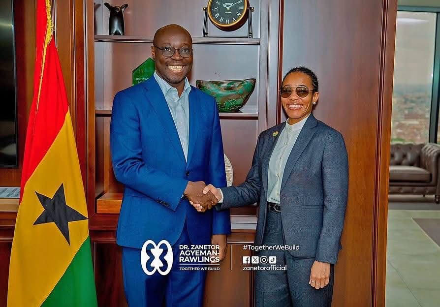 Zanetor Agyeman-Rawlings Seeks Finance Ministry Partnership on Green Agenda 2 Minister for Environment, Science and Technology, Dr Zanetor Agyeman-Rawlings and Finance Minister Dr Cassiel Ato Forson