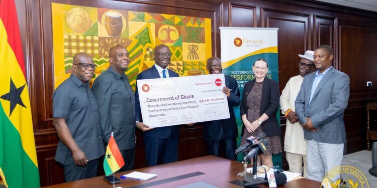 Finance Minister with Perseus Mining Limited