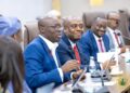 Finance Minister Cassiel Ato Forson with officials during Ghana New Economy consultations