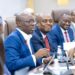 New Economy Consultations Shift Ghana's Focus From Stability to Production 14 Finance Minister Cassiel Ato Forson with officials during Ghana New Economy consultations