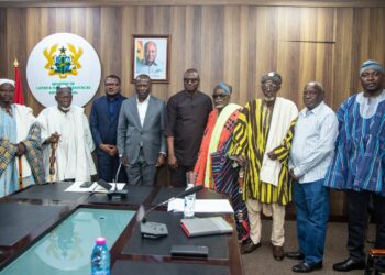 North East Chiefs Petition Government to Formalise Regional Gold Mining 7 North East Traditional Leaders at the Ministry of Lands and Natural Resources